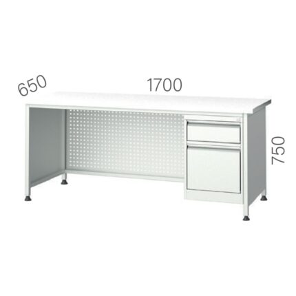 3108 – 1 ÇEKMECELİ, KAPILI, DOLAPLI ŞEF MASASI